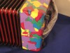 Canarino B system button accordion - multicolour
